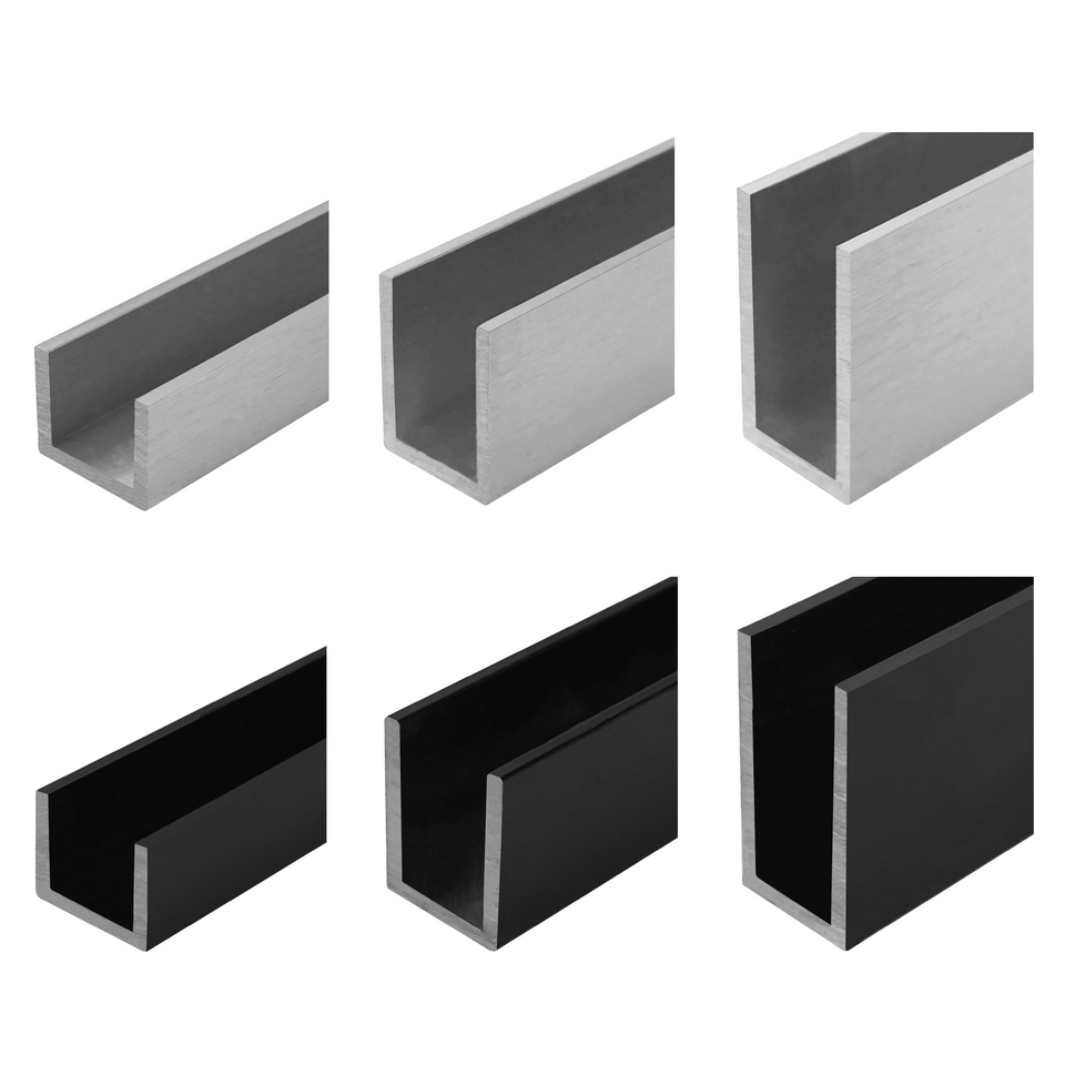 Commercial U-Channels, Endcaps & Rubber