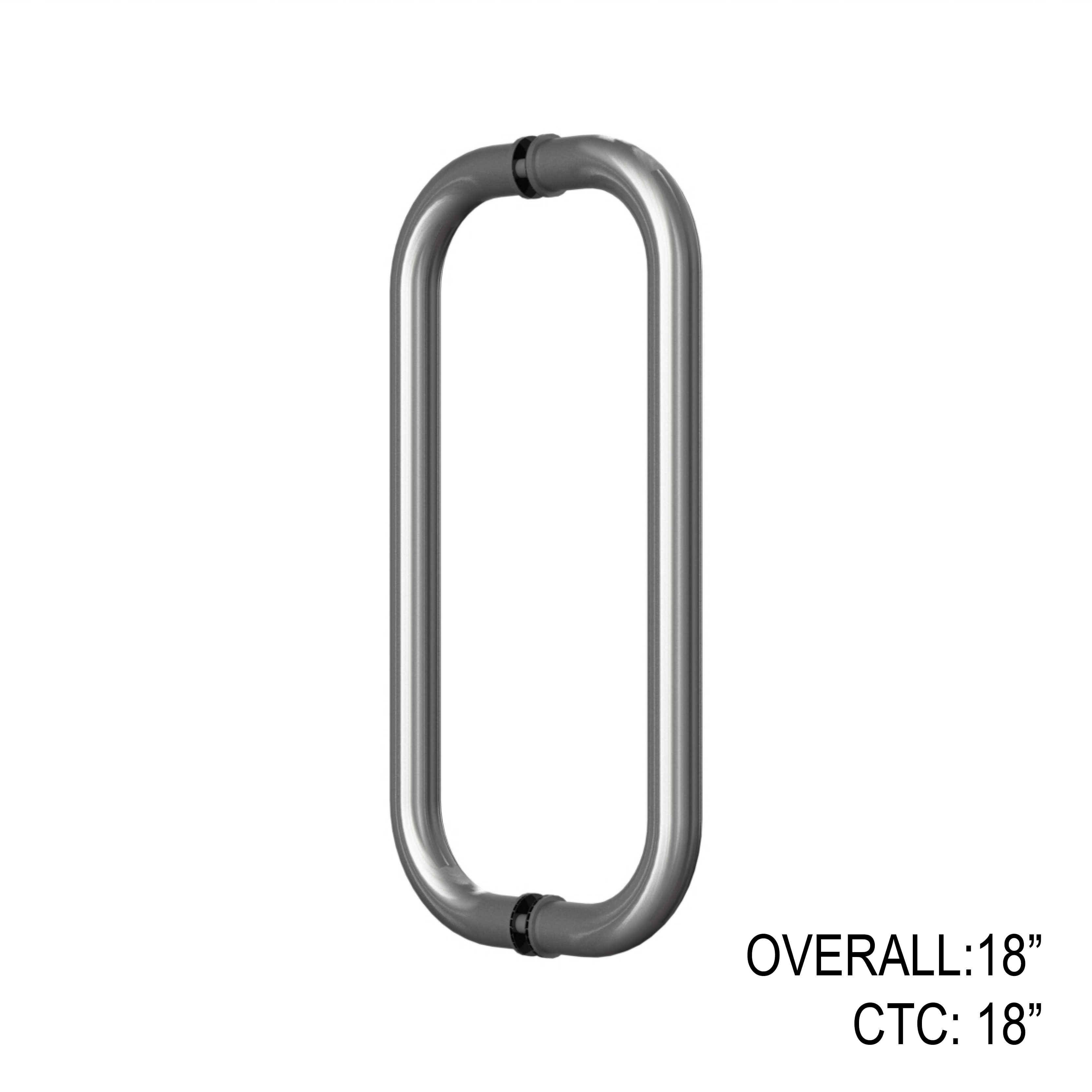 [RCM18X18] GGH Commercial Tubular Pull Handle - 18" CTC - Back to Back