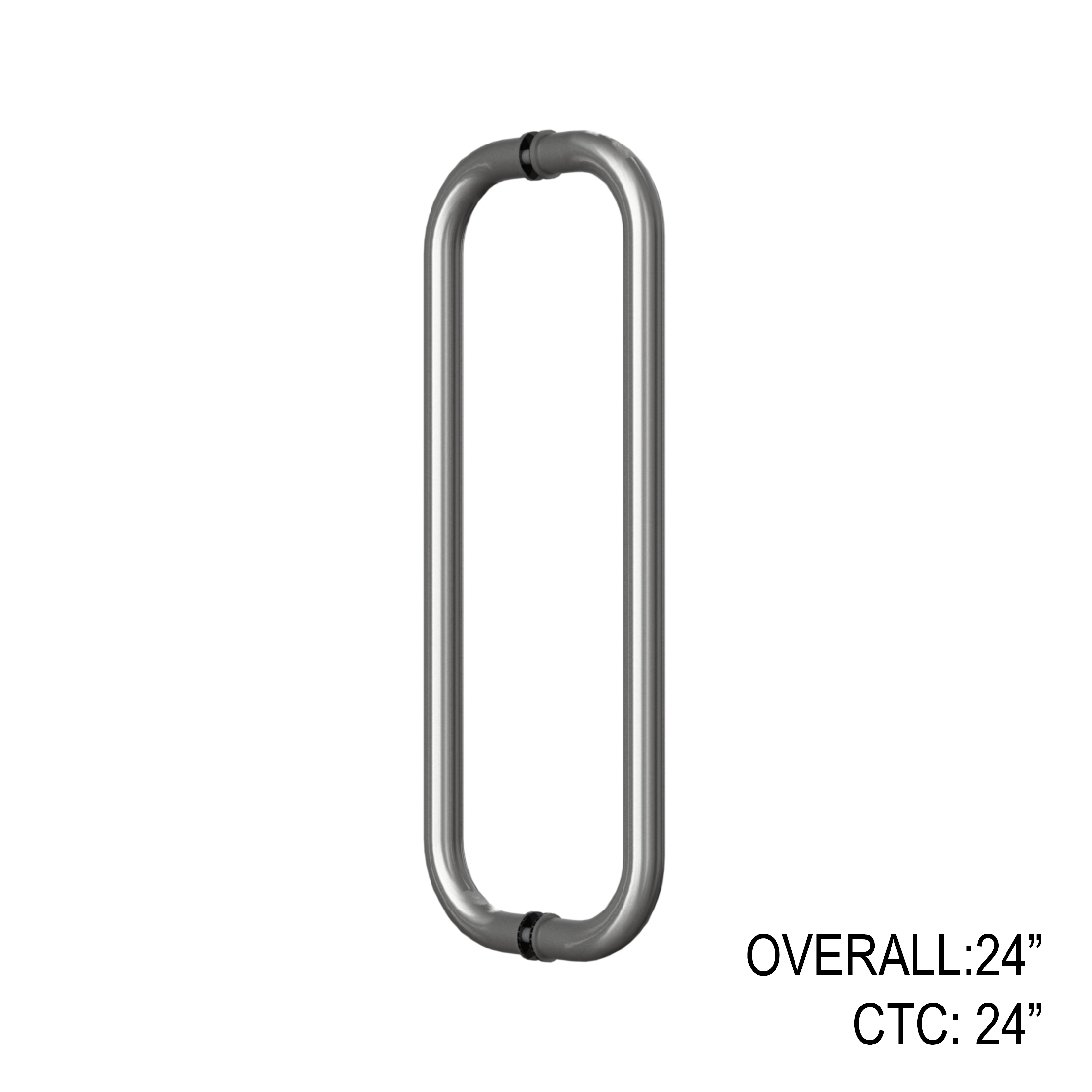 [RCM24X24] GGH Commercial Tubular Pull Handle - 24" CTC - Back to Back
