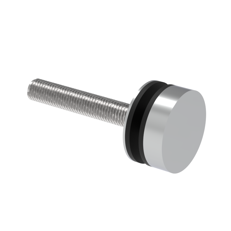 GGH Round Washer/Stud Kit for Single-Sided & Combination Commercial Door Pull Round Handle - Upto 2" Thick Door