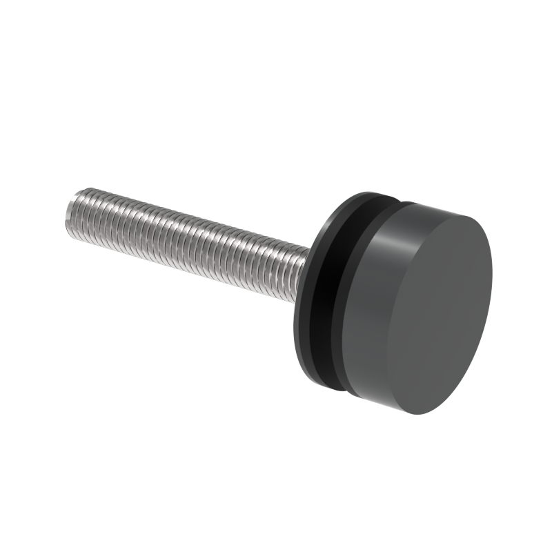 GGH Round Washer/Stud Kit for Single-Sided & Combination Commercial Door Pull Round Handle - Upto 2" Thick Door