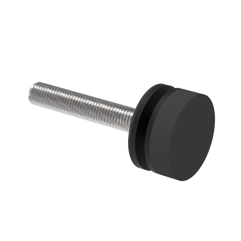 GGH Round Washer/Stud Kit for Single-Sided & Combination Commercial Door Pull Round Handle - Upto 2" Thick Door