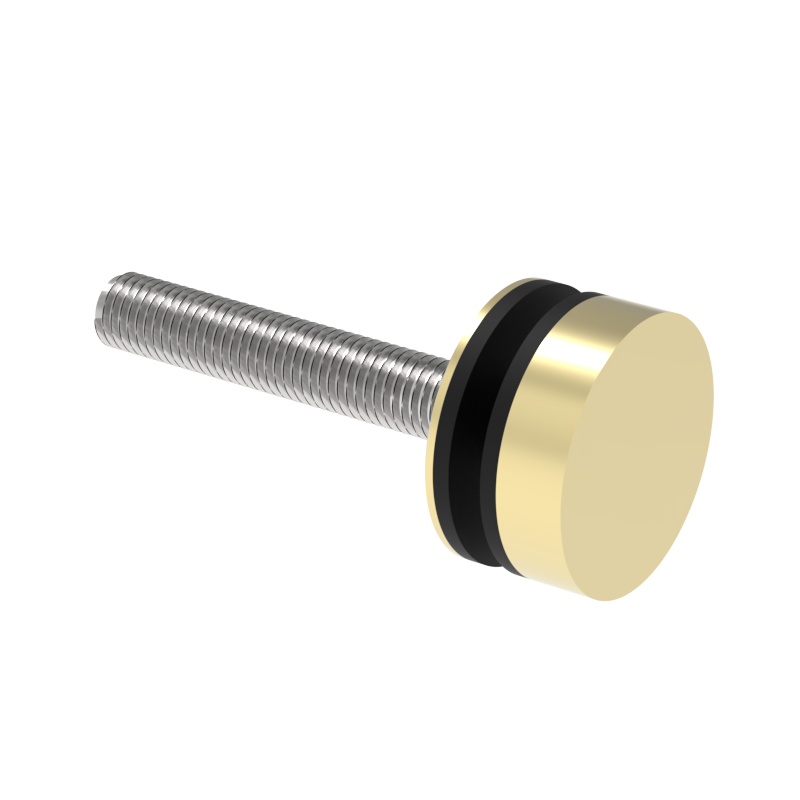 GGH Round Washer/Stud Kit for Single-Sided & Combination Commercial Door Pull Round Handle - Upto 2" Thick Door