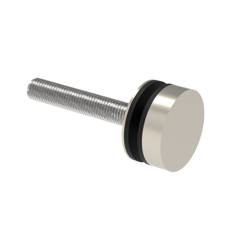 GGH Round Washer/Stud Kit for Single-Sided & Combination Commercial Door Pull Round Handle - Upto 2" Thick Door