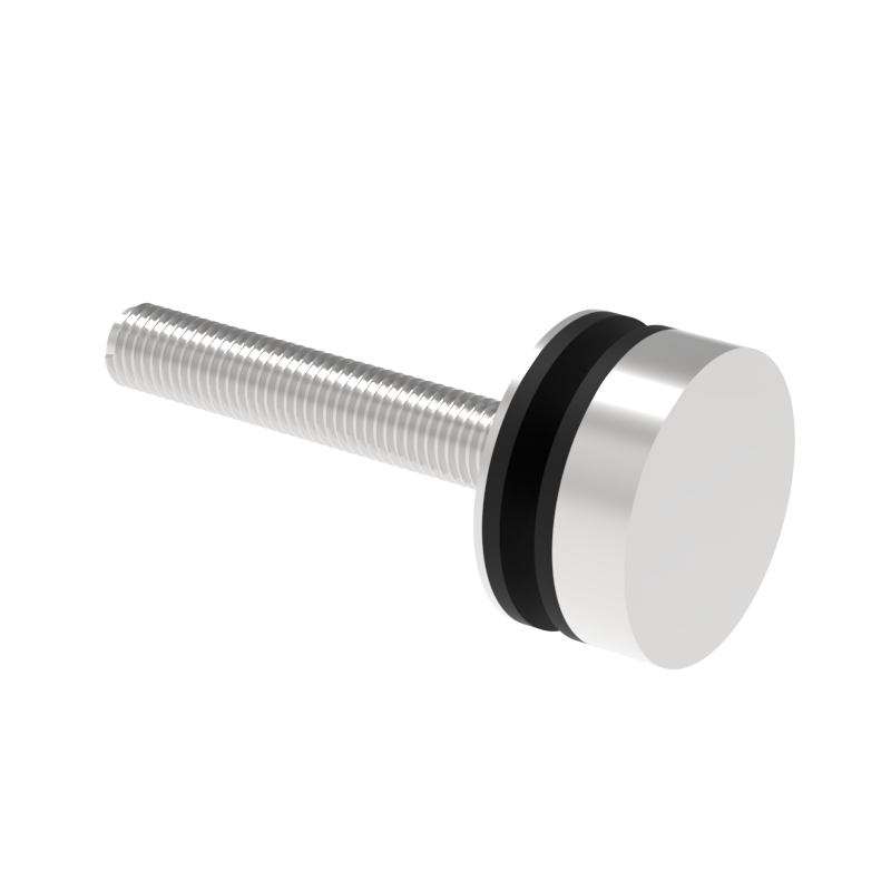 GGH Round Washer/Stud Kit for Single-Sided & Combination Commercial Door Pull Round Handle - Upto 2" Thick Door