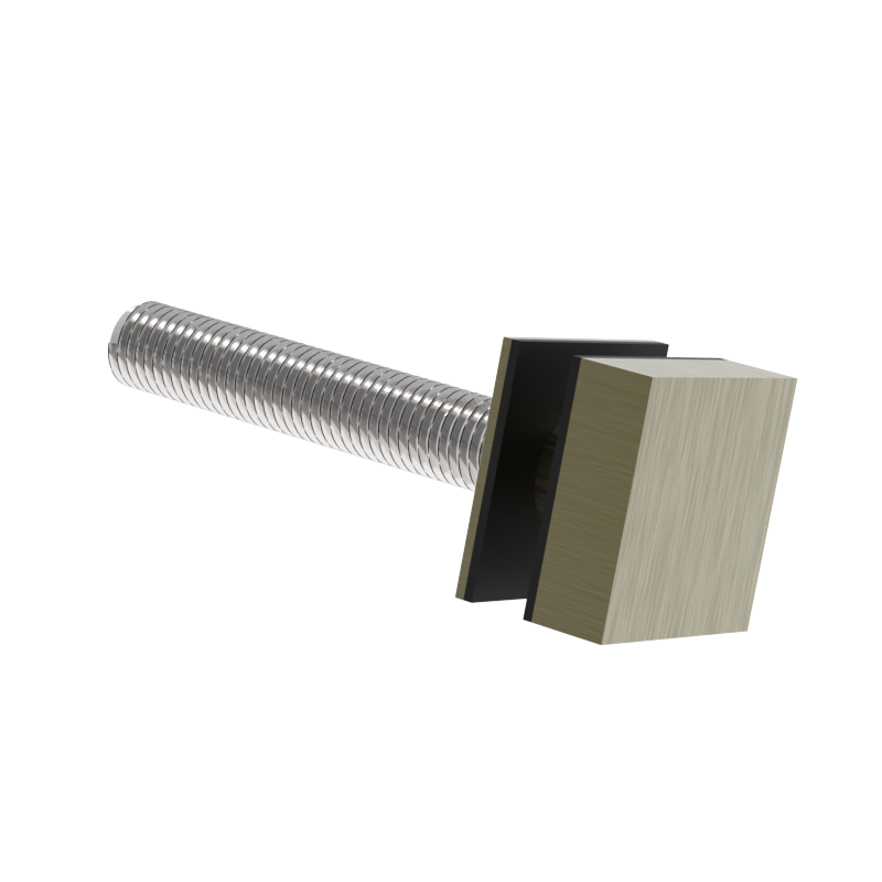 GGH Ladder Pull - Square Washer/Stud Kit for Single-Sided & Combination Ladder Pull - Up to 2" Thick Door