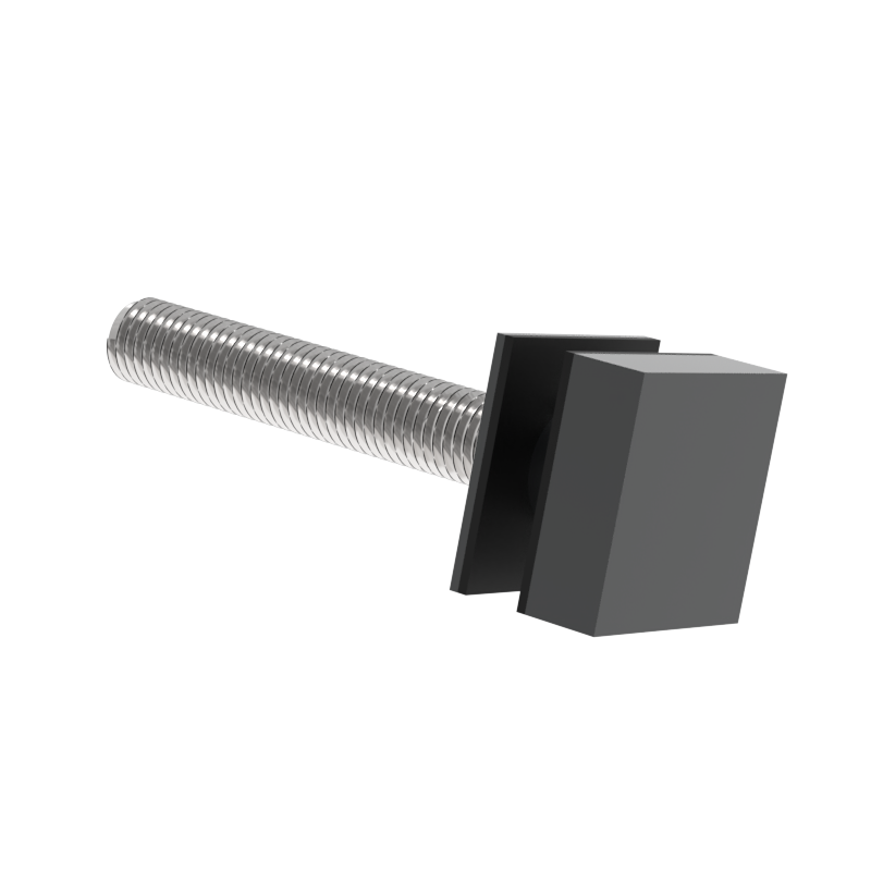 GGH Ladder Pull - Square Washer/Stud Kit for Single-Sided & Combination Ladder Pull - Up to 2" Thick Door