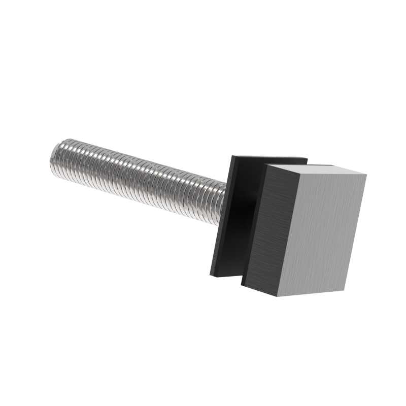 GGH Ladder Pull - Square Washer/Stud Kit for Single-Sided & Combination Ladder Pull - Up to 2" Thick Door