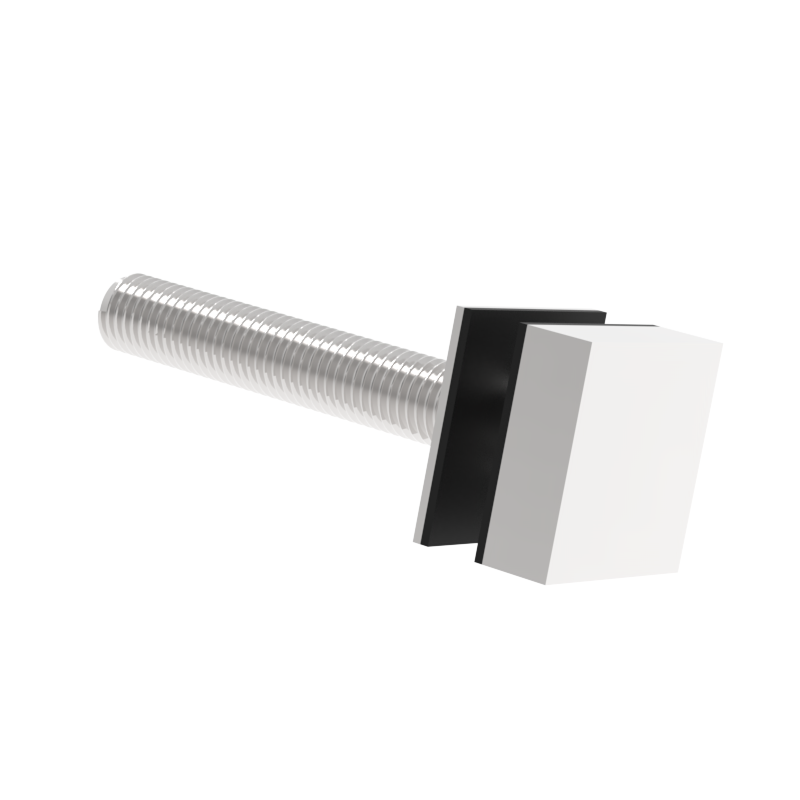 GGH Ladder Pull - Square Washer/Stud Kit for Single-Sided & Combination Ladder Pull - Up to 2" Thick Door
