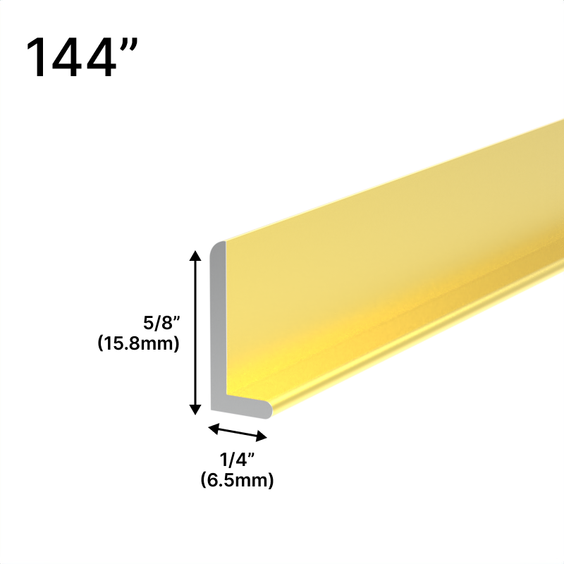 [LC1/4-144] GGH Mirror L & J Channels - 5/8" - 144" Length