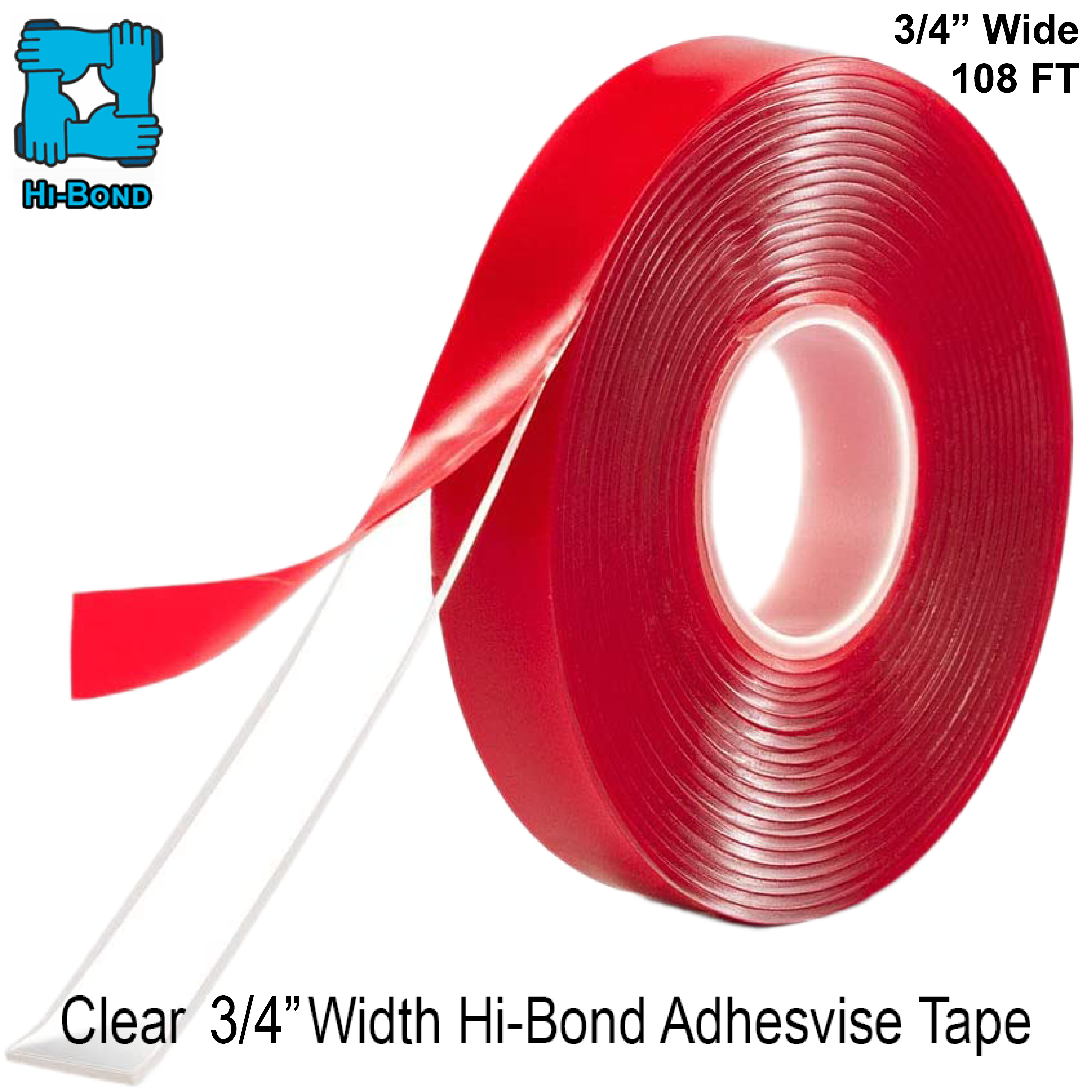[AHB05034] GGH Tape - Clear 3/4" Width Acrylic Adhesive Tape (108FT) .050" thick