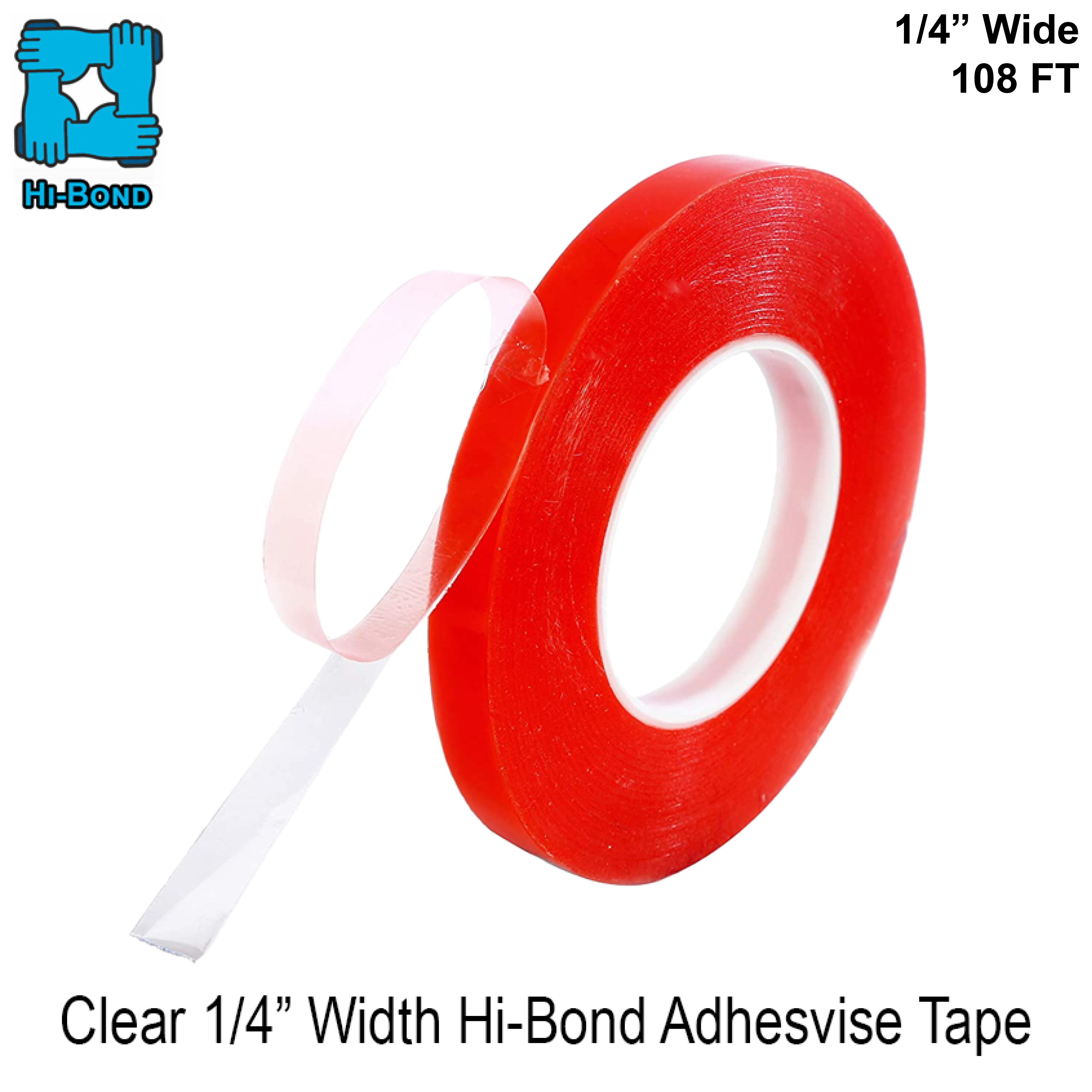 [AHB04014] GGH Tape - Clear 1/4" Width Acrylic Adhesive Tape (108FT) .040" thick