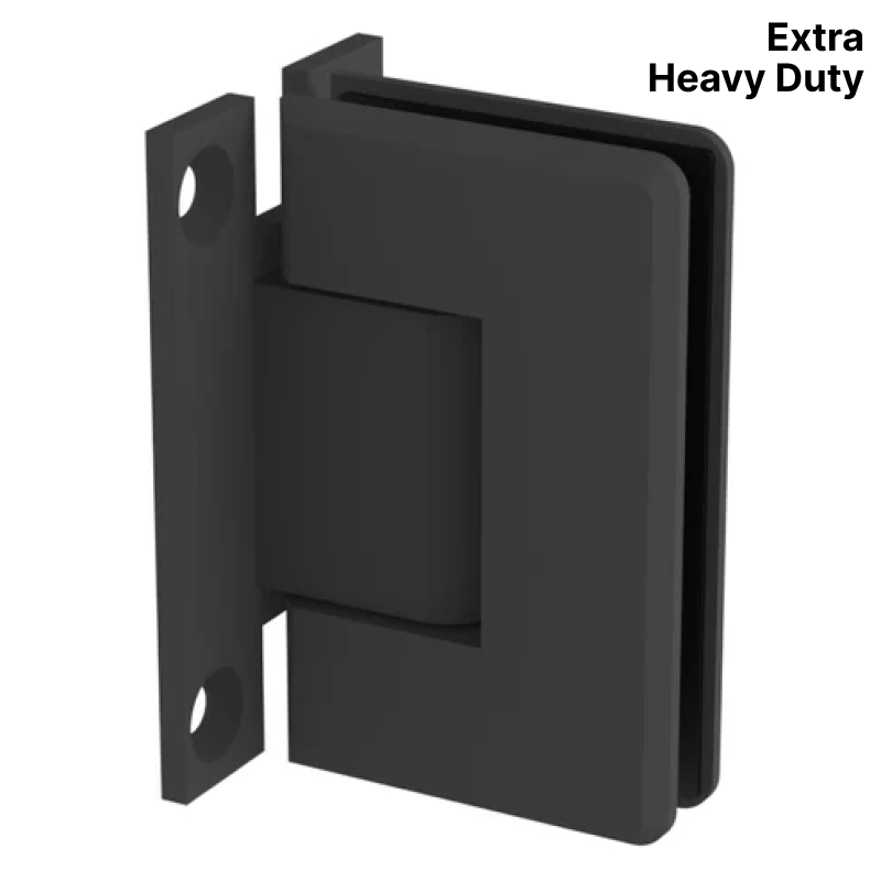 GGH Shower Hinge - Beveled Extra Heavy Duty - Wall Mount, H Back Plate