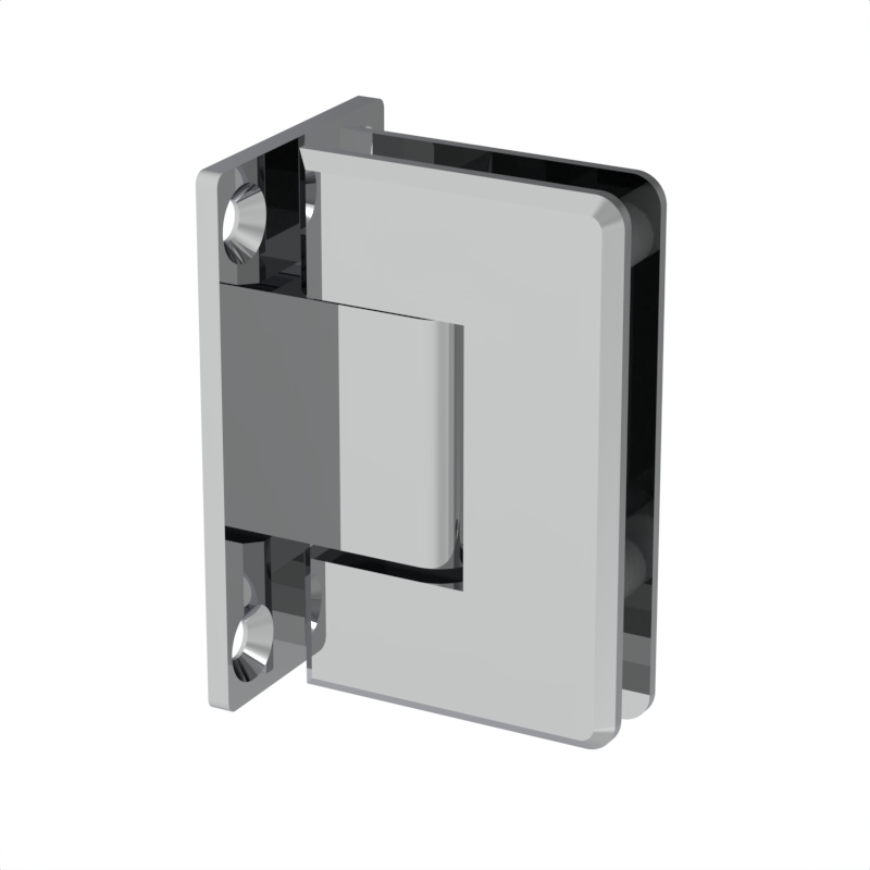 [BEV037] BEVERLY Series GGH Shower Hinge - Beveled Regular Duty - Wall Mount, Full Plate