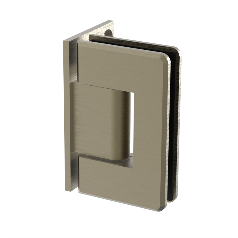 [BEV044] BEVERLY Series GGH Shower Hinge - Beveled Regular Duty - Wall Mount, Offset Plate