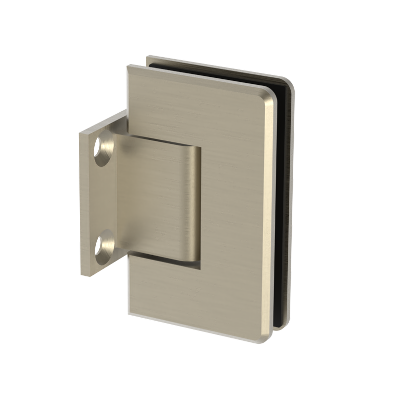 GGH Shower Hinge - Beveled Regular Duty - Wall Mount, Short Back Plate