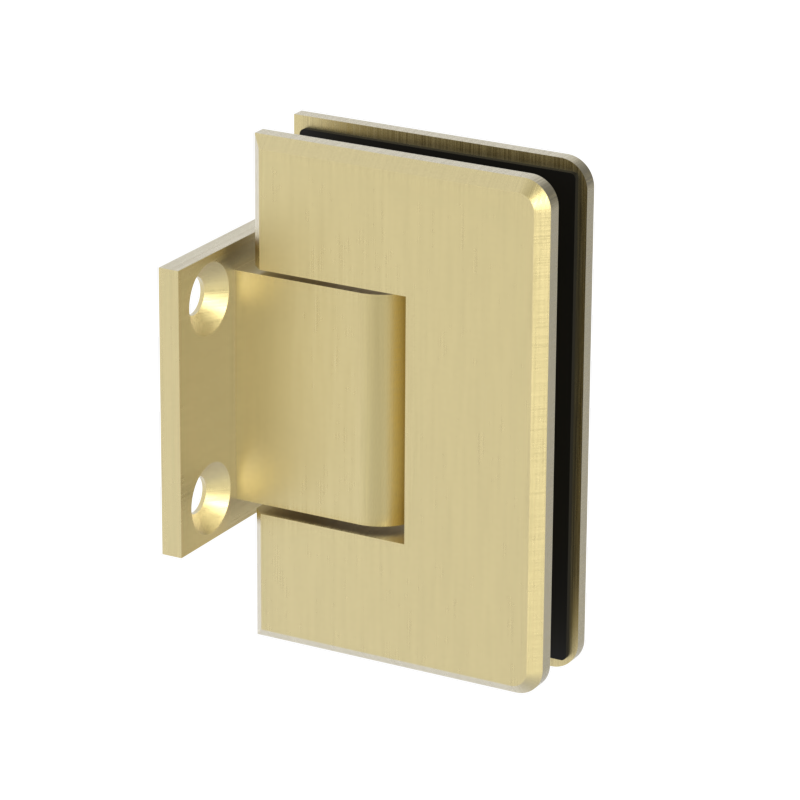 GGH Shower Hinge - Beveled Regular Duty - Wall Mount, Short Back Plate