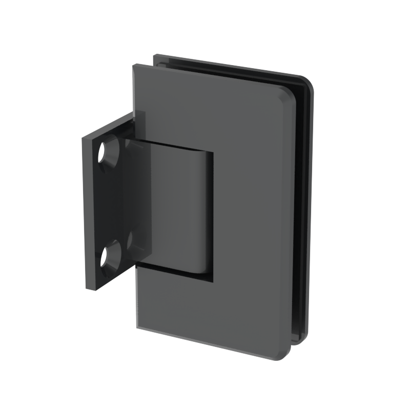 GGH Shower Hinge - Beveled Regular Duty - Wall Mount, Short Back Plate
