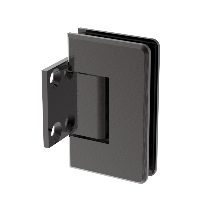 GGH Shower Hinge - Beveled Regular Duty - Wall Mount, Short Back Plate