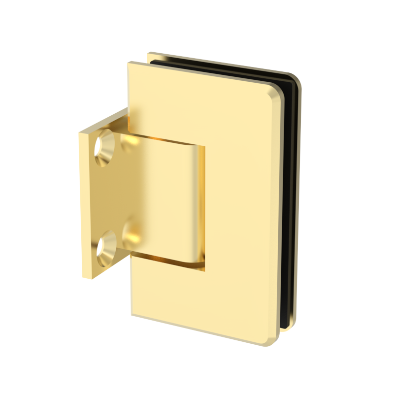 GGH Shower Hinge - Beveled Regular Duty - Wall Mount, Short Back Plate