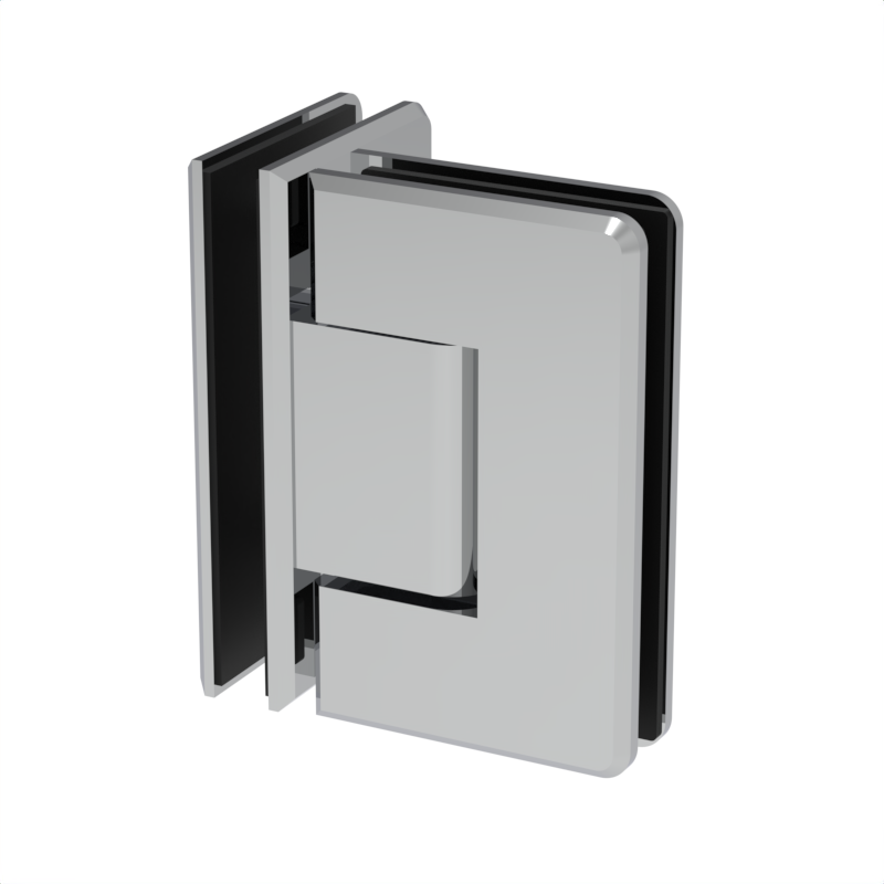 [BEV092] BEVERLY Series GGH Shower Hinge - Beveled Regular Duty - Glass to Glass 90°