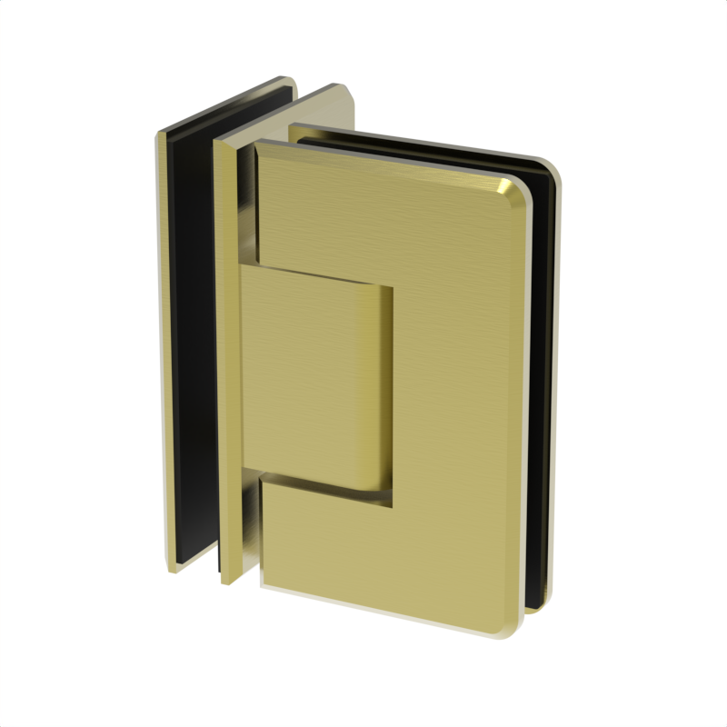 [BEV092] BEVERLY Series GGH Shower Hinge - Beveled Regular Duty - Glass to Glass 90°