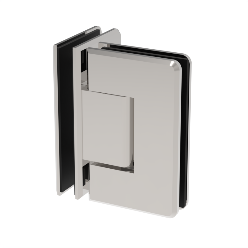 [BEV092] BEVERLY Series GGH Shower Hinge - Beveled Regular Duty - Glass to Glass 90°