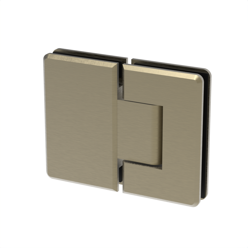 [BEV180] BEVERLY Series GGH Shower Hinge - Beveled Regular Duty - Glass Mount 180°