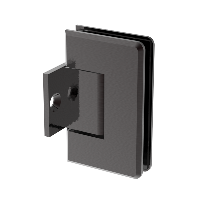 GGH Shower Hinge - Beveled Regular Duty - Wall Mount, Pony Plate