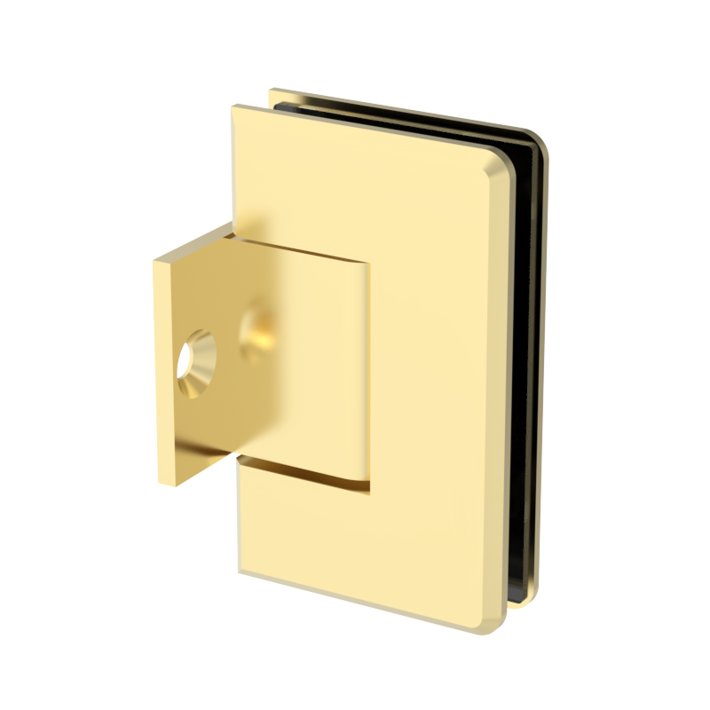 GGH Shower Hinge - Beveled Regular Duty - Wall Mount, Pony Plate