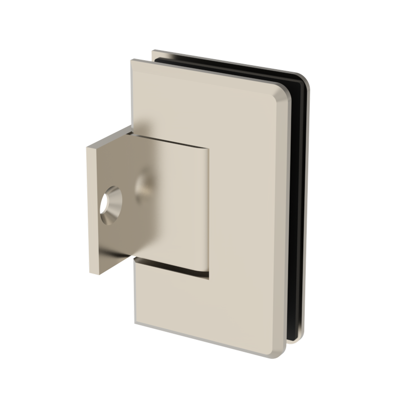 GGH Shower Hinge - Beveled Regular Duty - Wall Mount, Pony Plate