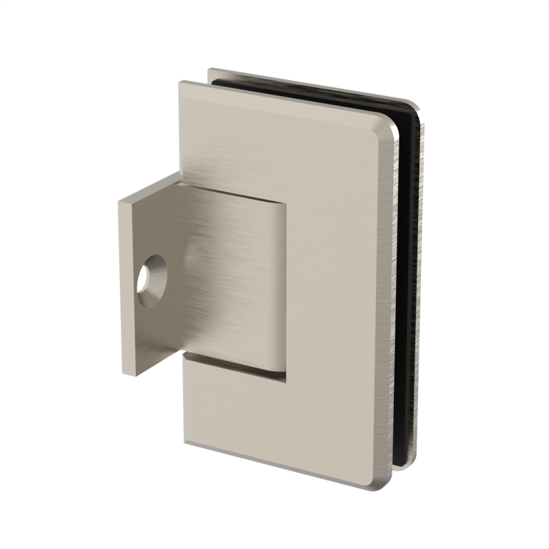 GGH Shower Hinge - Beveled Regular Duty - Wall Mount, Pony Plate