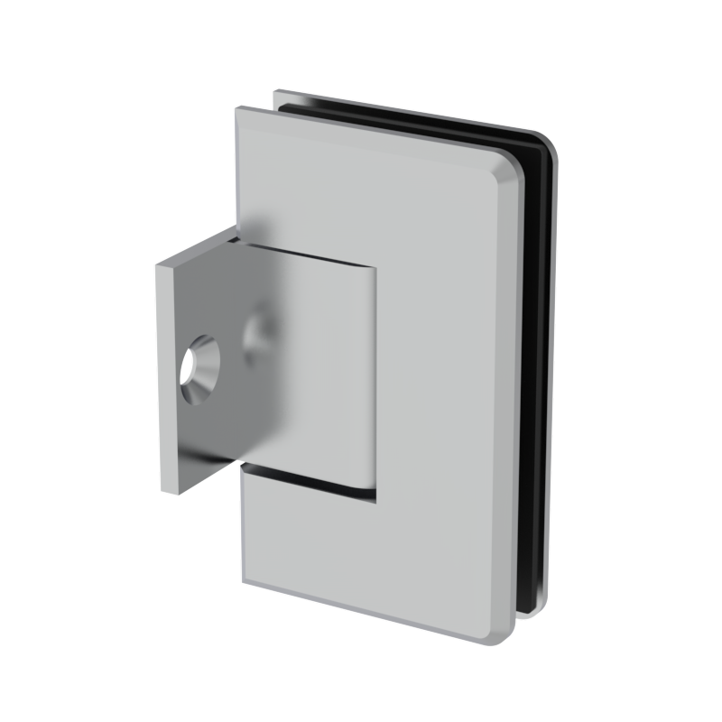 GGH Shower Hinge - Beveled Regular Duty - Wall Mount, Pony Plate