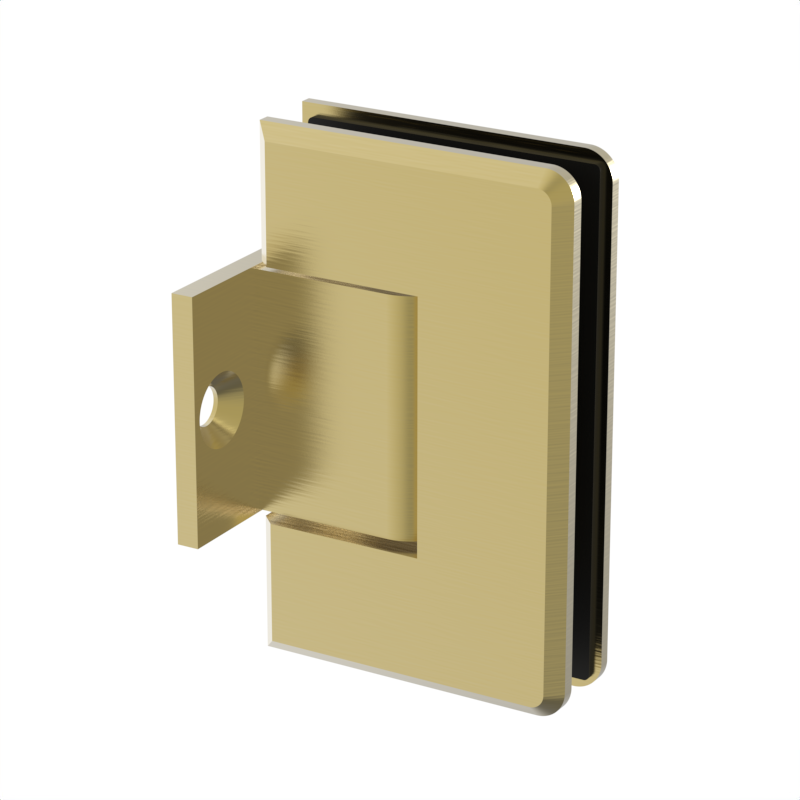 GGH Shower Hinge - Beveled Regular Duty - Wall Mount, Pony Plate