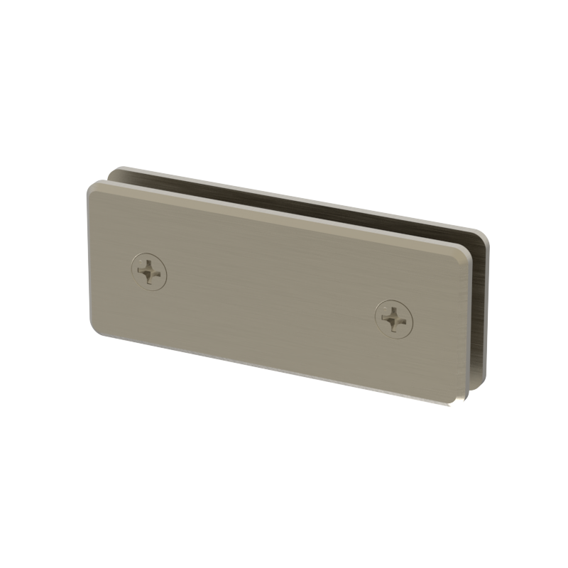 [BEVC180] GGH Shower Clamp - Beveled - Transom Glass To Glass (Large) - 180° Fixed