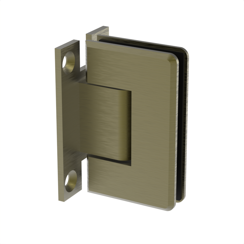 GGH Shower Hinge - Beveled Regular Duty - Wall Mount, H Back Plate