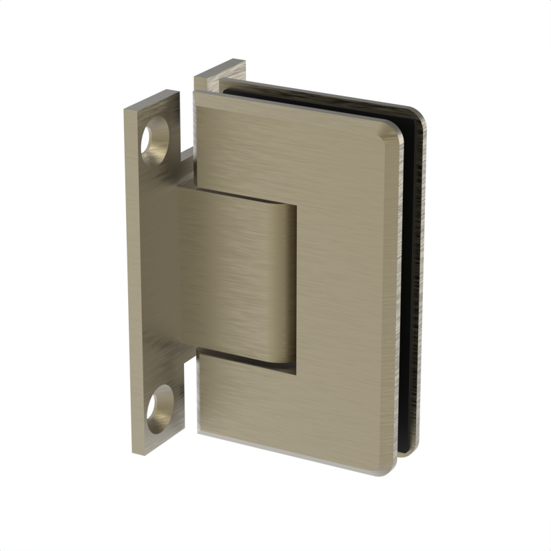 GGH Shower Hinge - Beveled Regular Duty - Wall Mount, H Back Plate