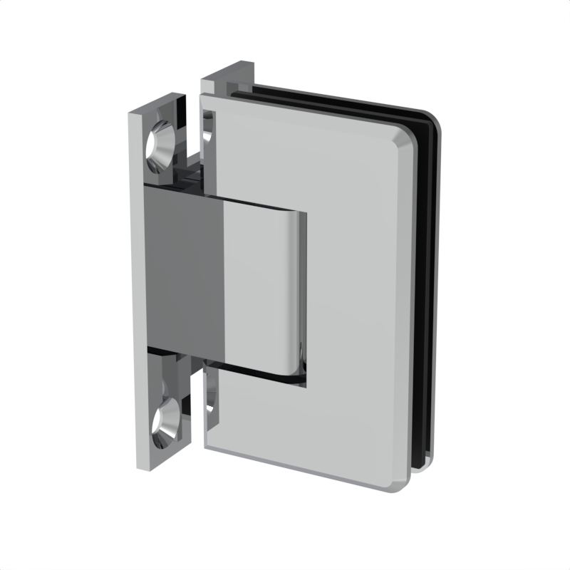 GGH Shower Hinge - Beveled Regular Duty - Wall Mount, H Back Plate