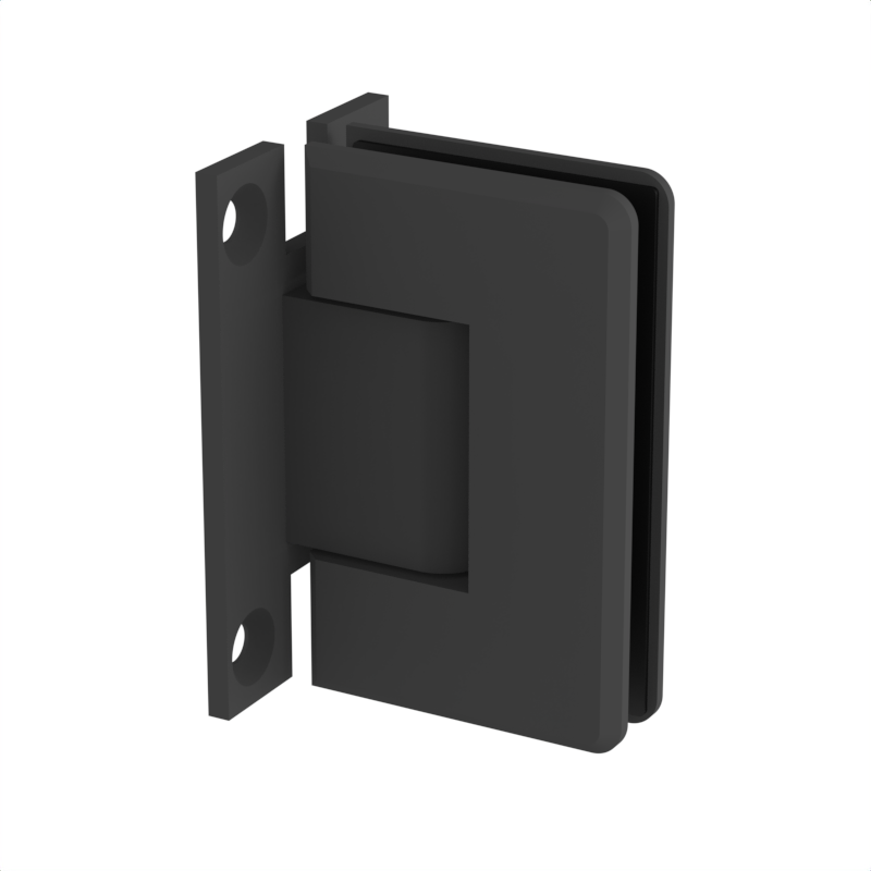 GGH Shower Hinge - Beveled Regular Duty - Wall Mount, H Back Plate