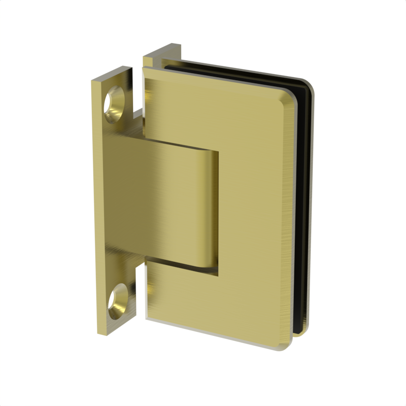 GGH Shower Hinge - Beveled Regular Duty - Wall Mount, H Back Plate