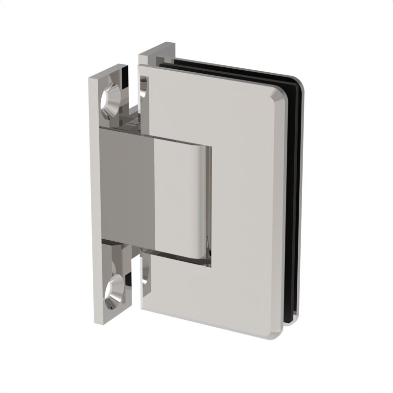 GGH Shower Hinge - Beveled Regular Duty - Wall Mount, H Back Plate
