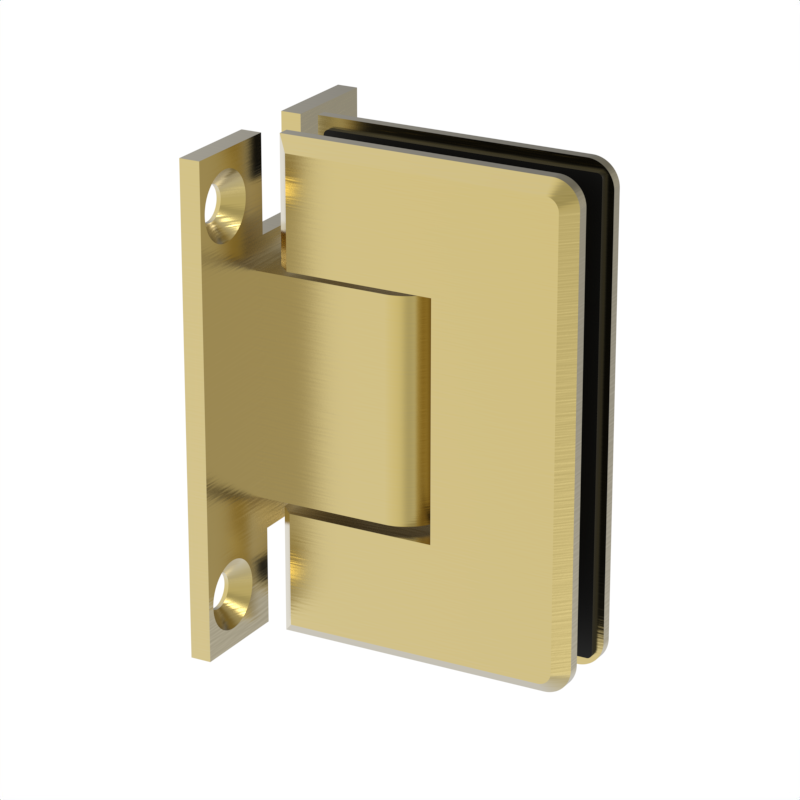 GGH Shower Hinge - Beveled Regular Duty - Wall Mount, H Back Plate