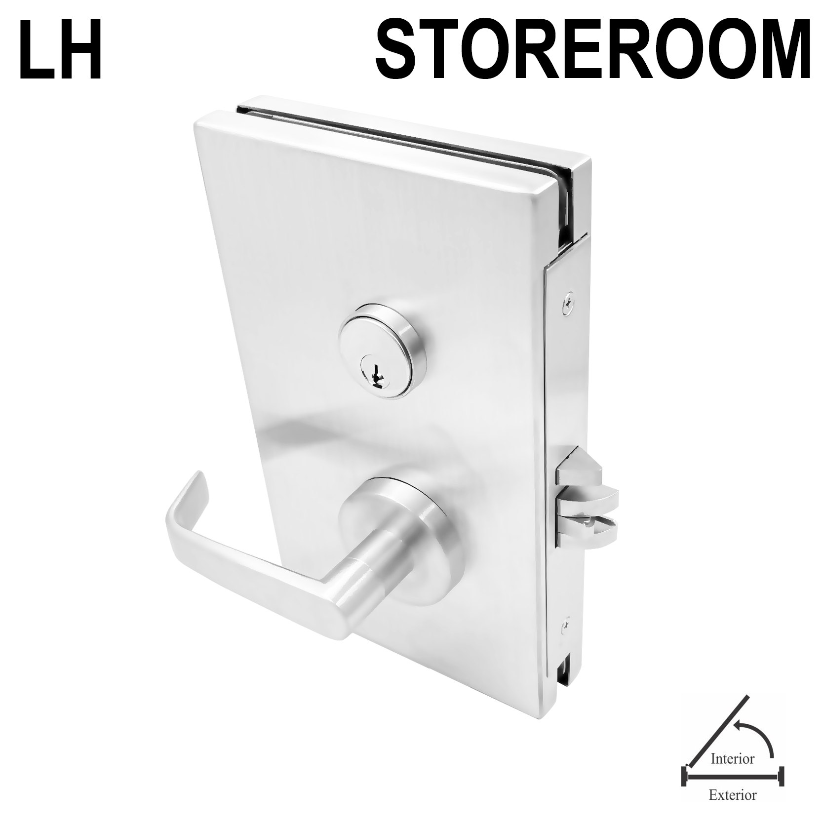 [GDLCSINL] GDL Series GGH Commercial Center Lock - Storeroom Version - Inswing, Left Hand (LH)