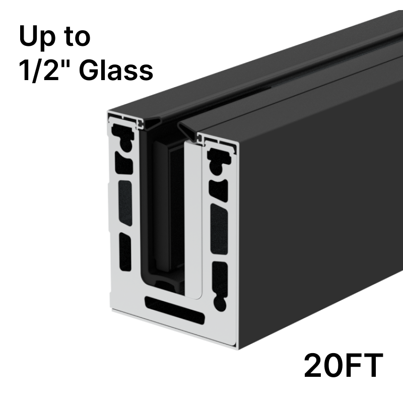 GGH Side Mount (20FT) - From 12mm (1/2") to 14.28mm (9/16") Glass