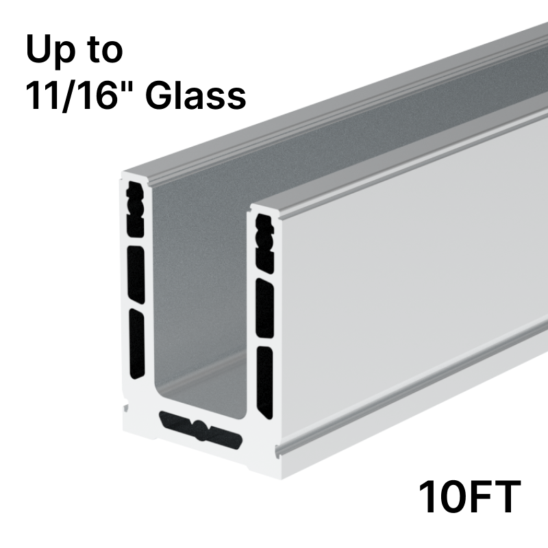 [CL2TMILL] CORE-LOCK Base Shoe Mill - Top Mount - 120" (10ft) - Upto 17.52mm Glass
