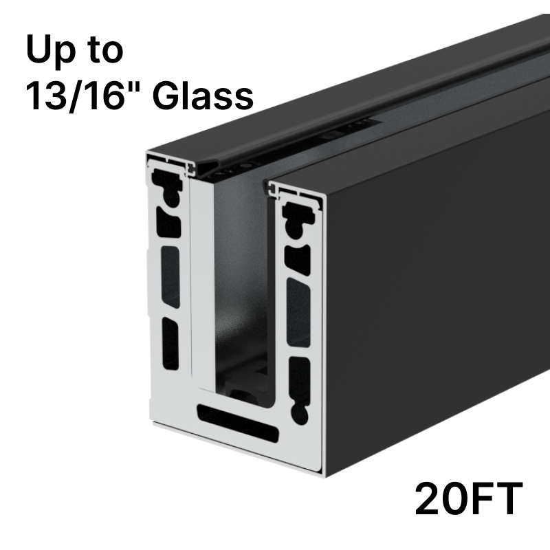 GGH Base Shoe - Side Mount (20Ft) - Up to 21.52mm (13/16") Glass