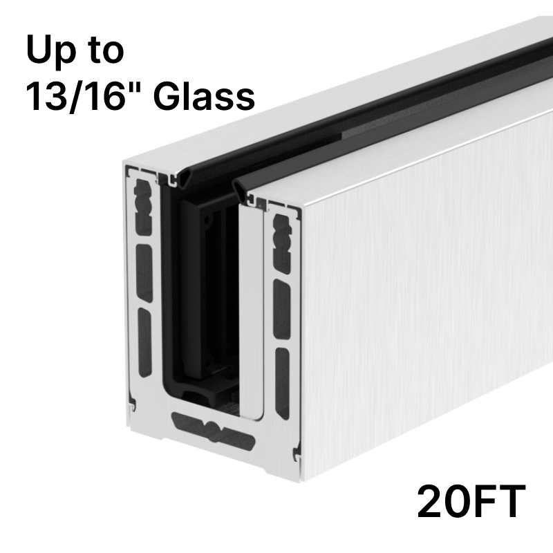 GGH Base Shoe - Top Mount (20FT) - Up to 21.52mm (13/16") Glass