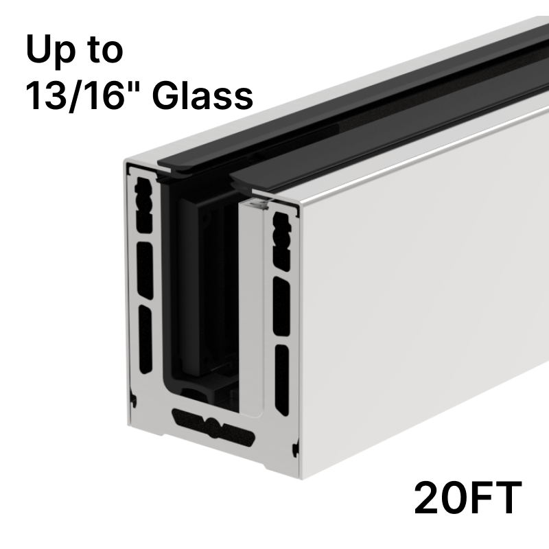 GGH Base Shoe - Top Mount (20FT) - Up to 21.52mm (13/16") Glass