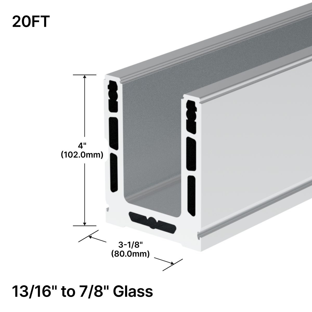 GGH Base Shoe Mill - 240" (20ft) - Upto 21.52mm Glass