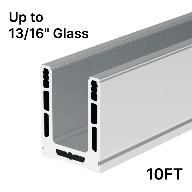 [CL3TMILL] CORE-LOCK Base Shoe Mill - Top Mount - 120" (10ft) - Upto 21.52mm Glass